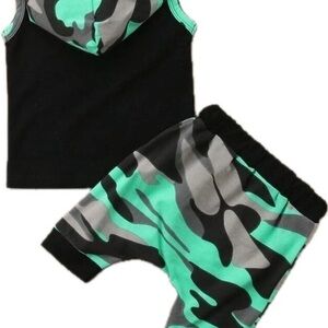 New two piece baby summer outfit "Mama's boy" 3-6 months